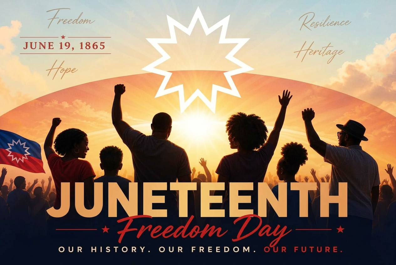 Juneteenth Flag Post